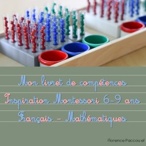 Livret de suivi Montessori 6-9 ans