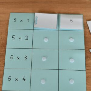 Tables de multiplication de 1 à 5 (pdf)